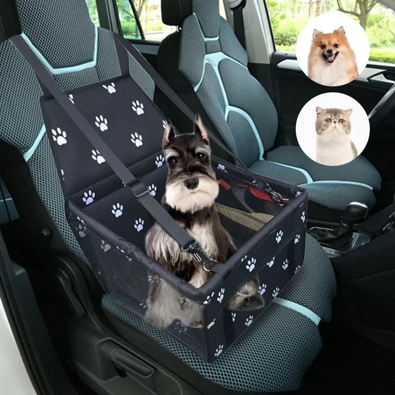 Waterproof Dog Car Seat – Compact Hammock with Safety Belt, Oxford Fabric & Easy-Clean Design