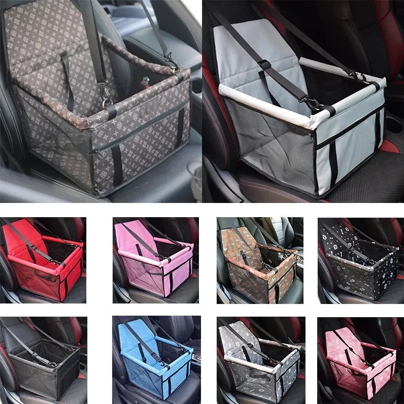 Waterproof Dog Car Seat – Compact Hammock with Safety Belt, Oxford Fabric & Easy-Clean Design