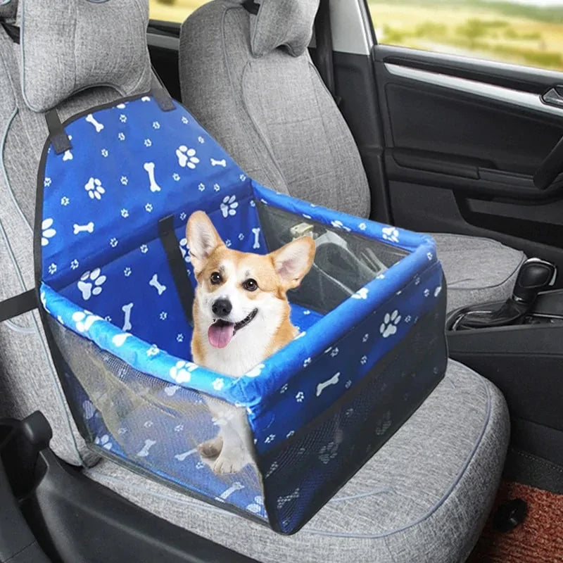 Waterproof Dog Car Seat – Compact Hammock with Safety Belt, Oxford Fabric & Easy-Clean Design
