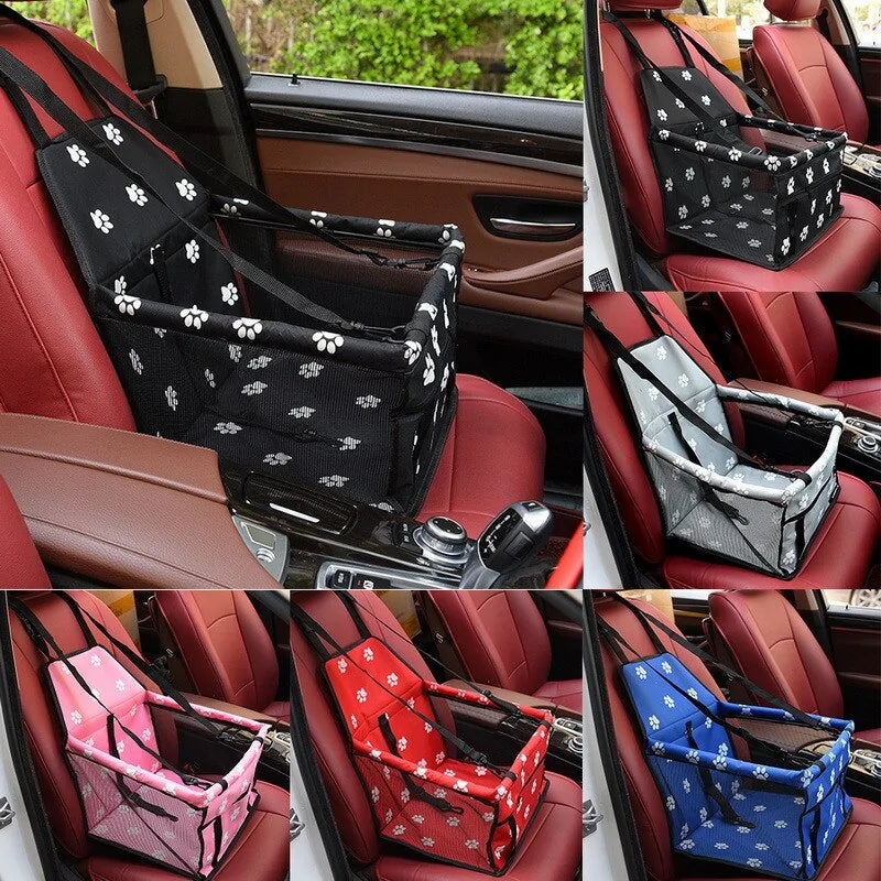 Waterproof Dog Car Seat – Compact Hammock with Safety Belt, Oxford Fabric & Easy-Clean Design