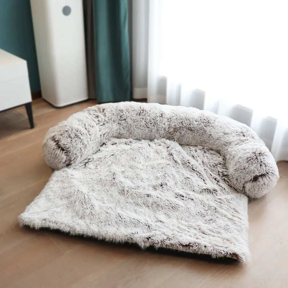 Calming Dog Sofa Protector – Washable Anti-Anxiety Plush Couch Bed for Dogs & Cats