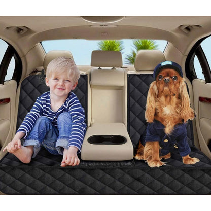 Universal Size Cat Dog Car Seat Cover Waterproof Back Seat Protector Non-Slip with 2 Dog Seat Belts Adjustable Pet Seat Cover