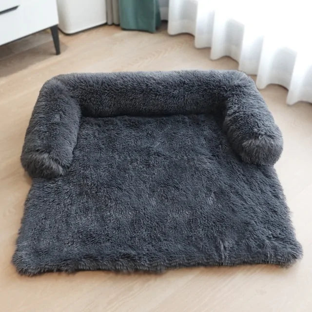 Calming Dog Sofa Protector – Washable Anti-Anxiety Plush Couch Bed for Dogs & Cats