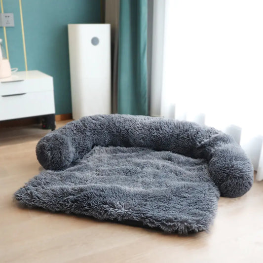 Calming Dog Sofa Protector – Washable Anti-Anxiety Plush Couch Bed for Dogs & Cats