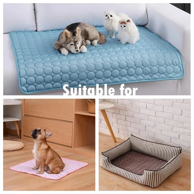 Dog Cooling Mat – Summer Pet Ice Pad for Dogs & Cats