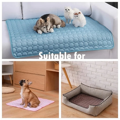 Dog Cooling Mat – Summer Pet Ice Pad for Dogs & Cats