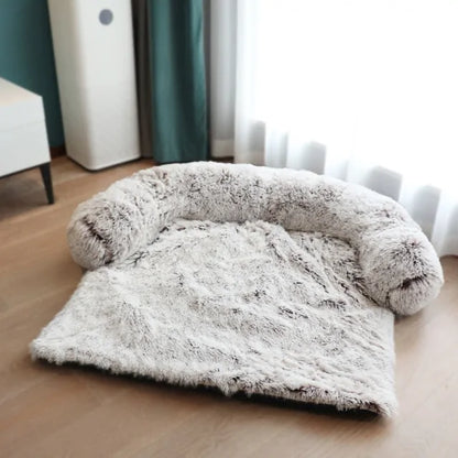 Calming Dog Sofa Protector – Washable Anti-Anxiety Plush Couch Bed for Dogs & Cats
