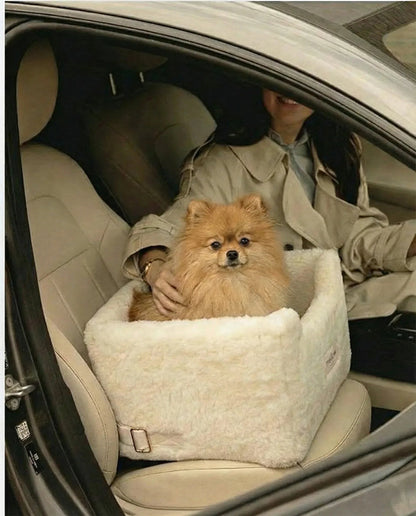 Natural Wool Dog Carrier - Beige-3