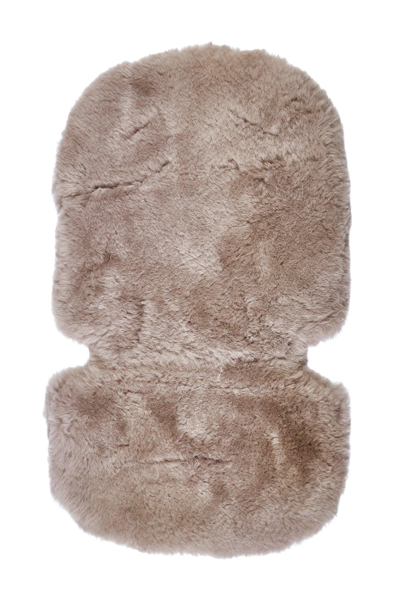Greige Natural Sheepskin Stroller Liner-0