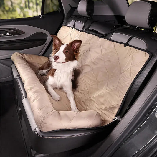 Waterproof Dog Car Seat Cover – Anti-Scratch Travel Mat with Padding & Foldable Design