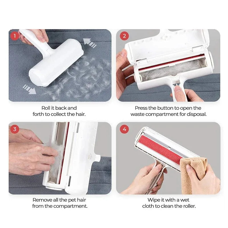 Pet Hair Remover Roller – Self-Cleaning Lint & Fur Remover