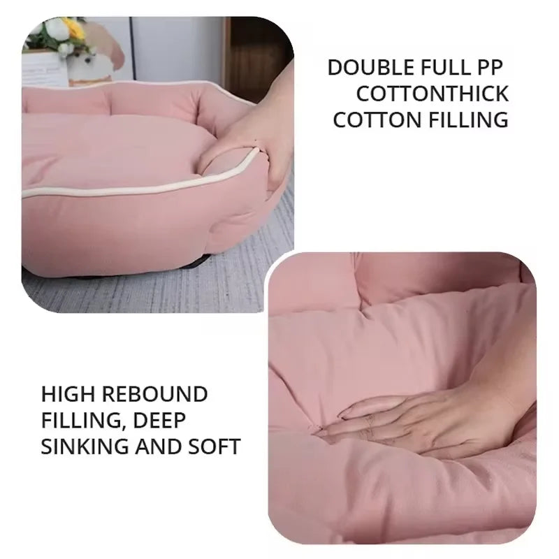Large Pet Sofa Bed – Warm & Cozy Sleeping Cushion