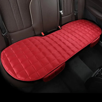 Car Seat Cover Front Rear Flocking Cloth Cushion Non Slide Winter Auto Protector Mat Pad Keep Warm Universal Fit Truck Suv Van