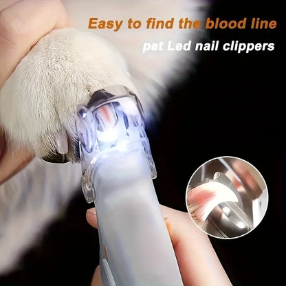 LED Pet Nail Clippers – Dog & Cat Nail Trimmer & Grooming Tool