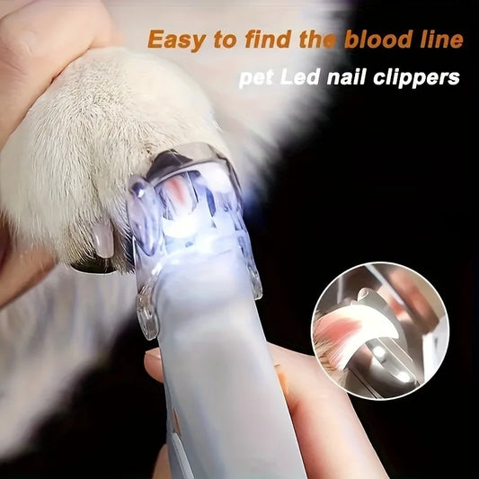 LED Pet Nail Clippers – Dog & Cat Nail Trimmer & Grooming Tool