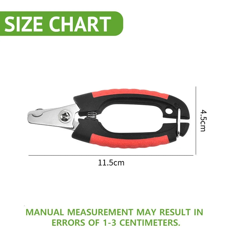 Pet Nail Clippers – Stainless Steel Grooming Cutter for Dogs & Cats