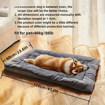 Plush Dog Bed – Soft Thick Pet Sofa Mat for Small to Large Dogs