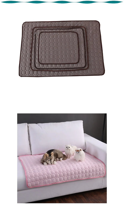 Dog Cooling Mat – Summer Pet Ice Pad for Dogs & Cats