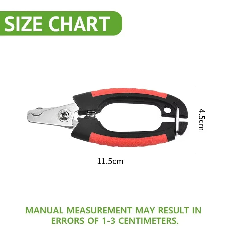 Pet Nail Clippers – Stainless Steel Grooming Cutter for Dogs & Cats