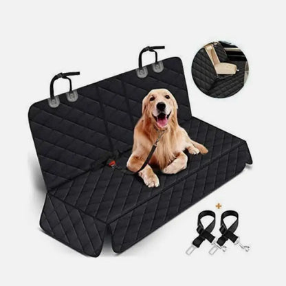 Universal Size Cat Dog Car Seat Cover Waterproof Back Seat Protector Non-Slip with 2 Dog Seat Belts Adjustable Pet Seat Cover