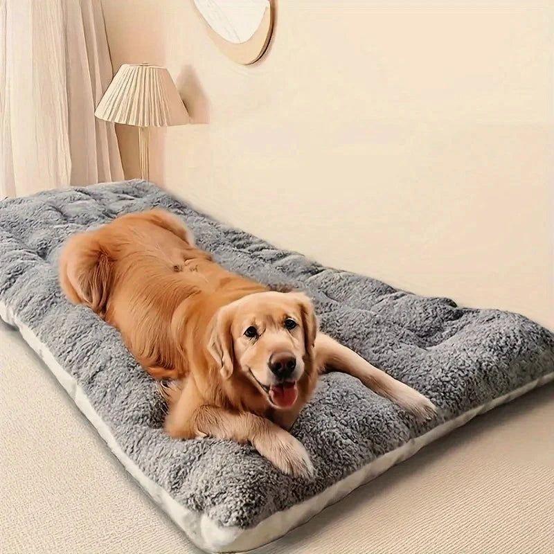Plush Dog Bed – Soft Thick Pet Sofa Mat for Small to Large Dogs