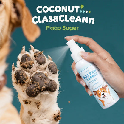 Dog Paw Cleaning Spray Coconut Plant Formula Alcohol-Free Fast Drying Hydrating Moisturizing Pet Foot Care  for Dogs & Cats