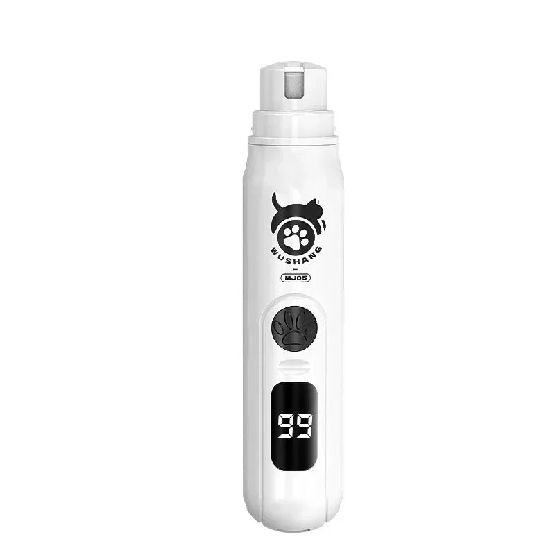 Rechargeable Pet Nail Grinder – 3-Speed Trimmer for Dogs & Cats
