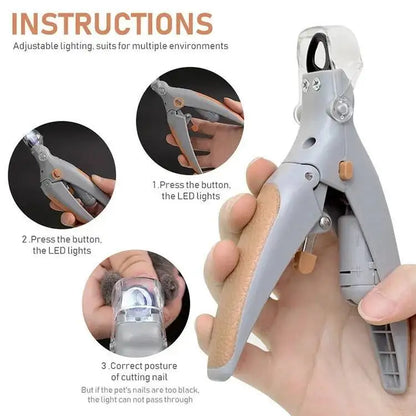 LED Pet Nail Clippers – Professional Dog & Cat Nail Trimmer