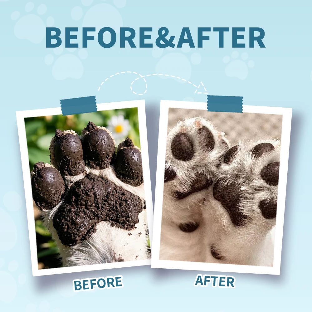 Dog Paw Cleaning Spray Coconut Plant Formula Alcohol-Free Fast Drying Hydrating Moisturizing Pet Foot Care  for Dogs & Cats