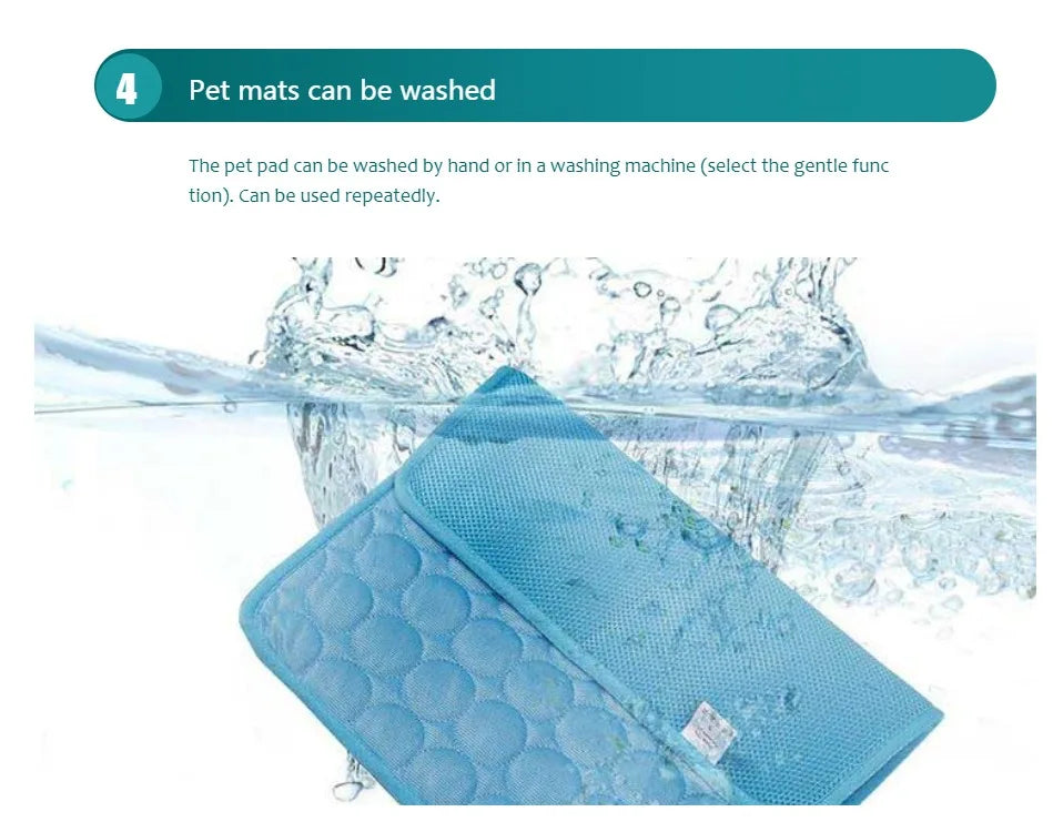 Dog Cooling Mat – Summer Pet Ice Pad for Dogs & Cats