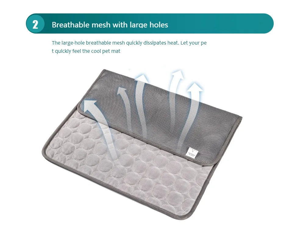 Dog Cooling Mat – Summer Pet Ice Pad for Dogs & Cats