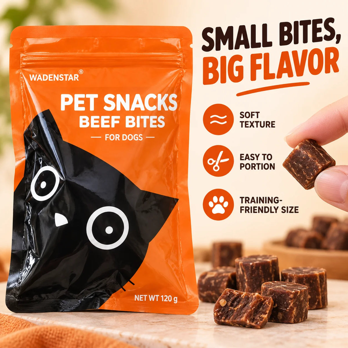 Soft Beef Dog Treats – Chewy Training Bites