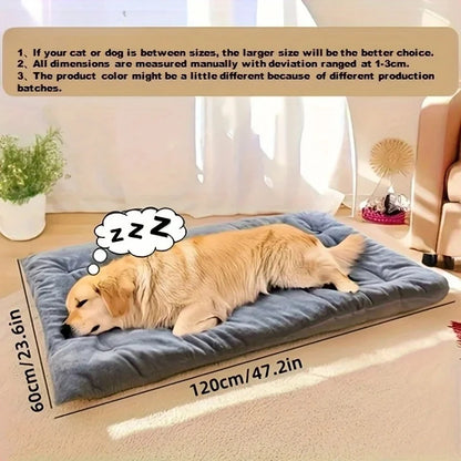 Plush Dog Bed – Soft Thick Pet Sofa Mat for Small to Large Dogs