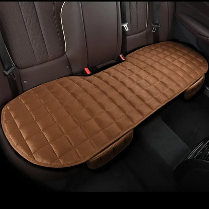 Car Seat Cover Front Rear Flocking Cloth Cushion Non Slide Winter Auto Protector Mat Pad Keep Warm Universal Fit Truck Suv Van