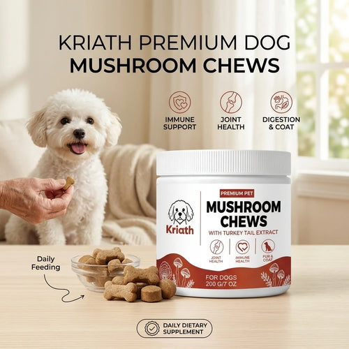 Dogs Mushroom Chews Nourishing Skin Improve Fur Luster Enhance Defense Ability Maintain Joint Flexibility Dog Dietary Supplement