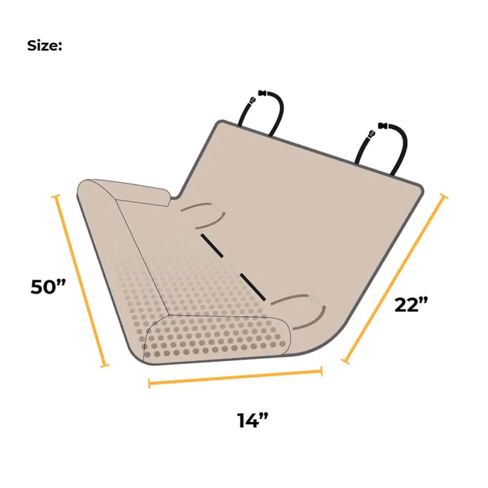 Waterproof Dog Car Seat Cover – Anti-Scratch Travel Mat with Padding & Foldable Design