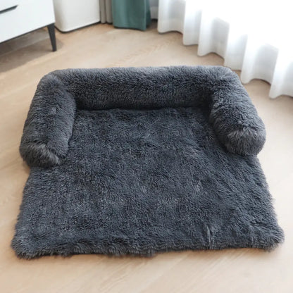 Calming Dog Sofa Protector – Washable Anti-Anxiety Plush Couch Bed for Dogs & Cats