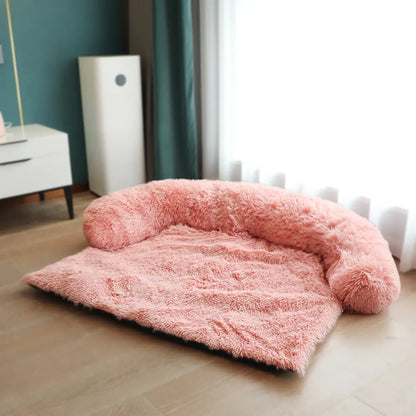 Calming Dog Sofa Protector – Washable Anti-Anxiety Plush Couch Bed for Dogs & Cats