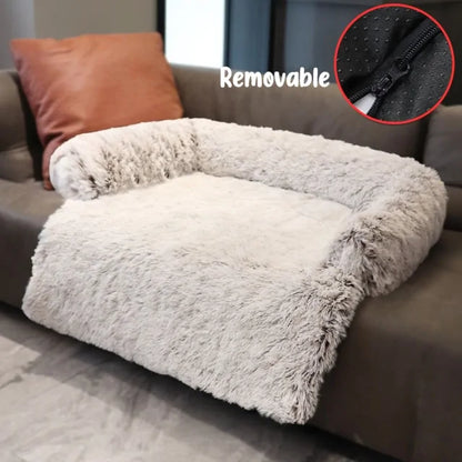 Calming Dog Sofa Protector – Washable Anti-Anxiety Plush Couch Bed for Dogs & Cats