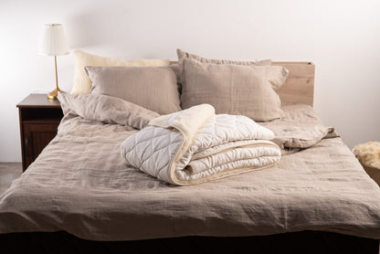 Natural Merino wool mattress protector-3
