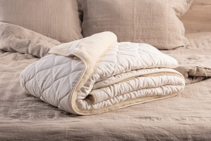 Natural Merino wool mattress protector-2