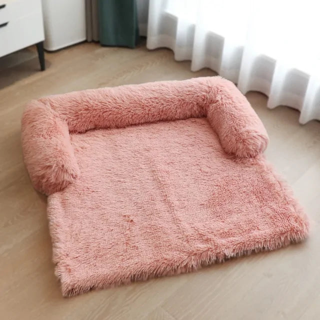 Calming Dog Sofa Protector – Washable Anti-Anxiety Plush Couch Bed for Dogs & Cats