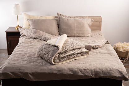 Natural Merino wool mattress protector-0