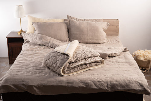 Natural Merino wool mattress protector-0