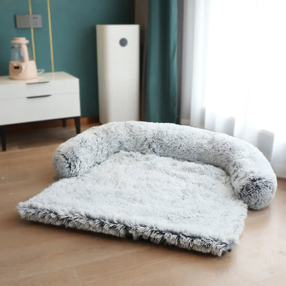 Calming Dog Sofa Protector – Washable Anti-Anxiety Plush Couch Bed for Dogs & Cats