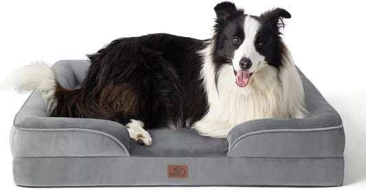 Orthopedic Waterproof Dog Sofa Bed – Washable, Bolstered Support for Large Breeds