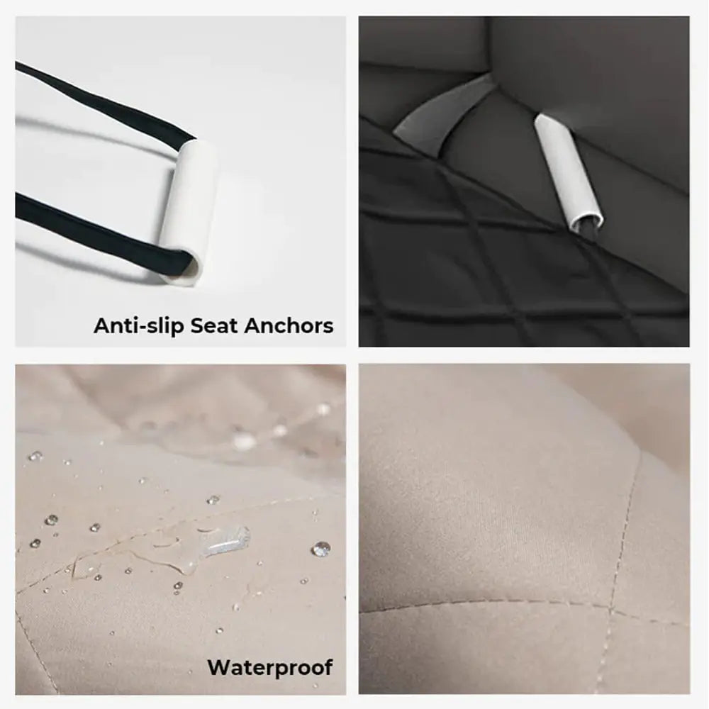 Waterproof Dog Car Seat Cover – Anti-Scratch Travel Mat with Padding & Foldable Design