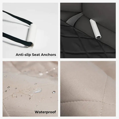 Waterproof Dog Car Seat Cover – Anti-Scratch Travel Mat with Padding & Foldable Design