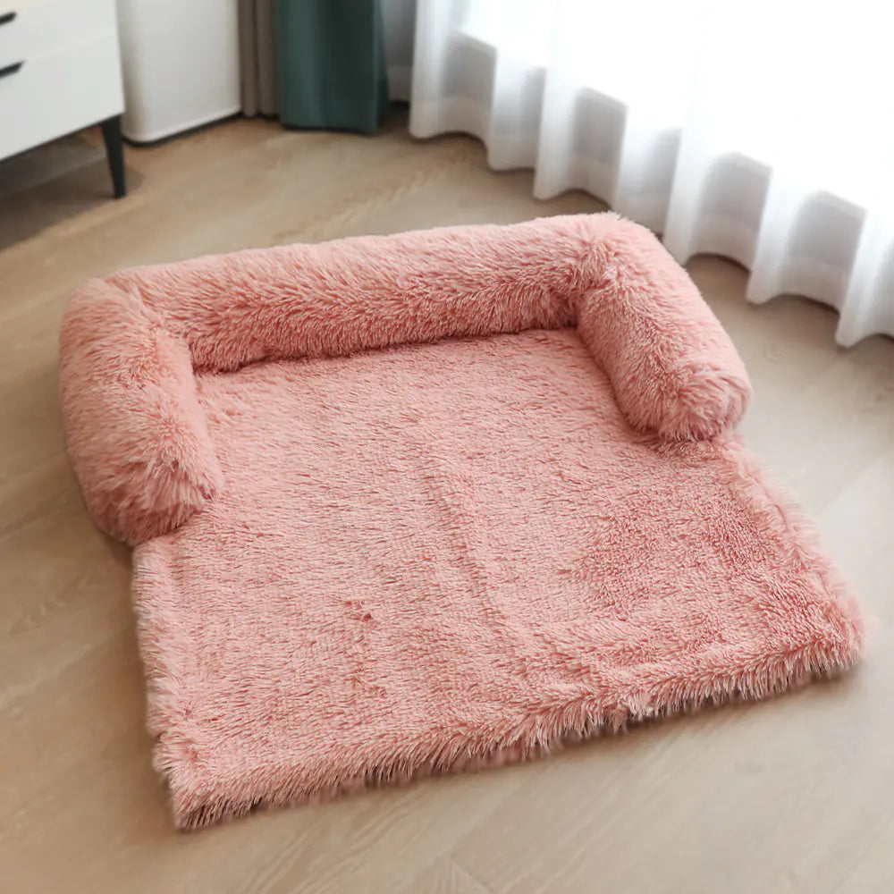 Calming Dog Sofa Protector – Washable Anti-Anxiety Plush Couch Bed for Dogs & Cats